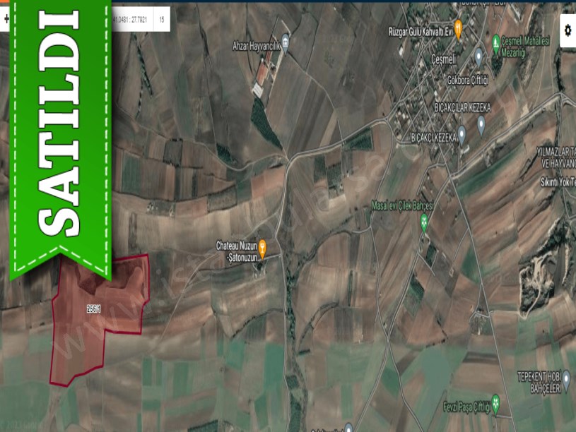 Tekirdağ Marmaraereğli Çeşmeli Mah Satılık Arsa , 237 M2 Yolu Var Hisseli 