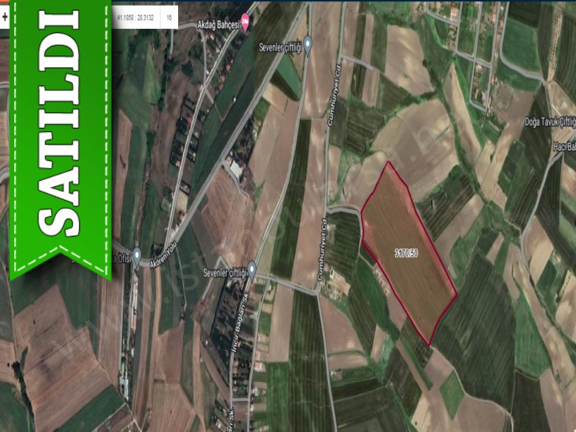Silivri Akörende Satılık Arsa , 500 M2 Evlere Yakın Yolu Var