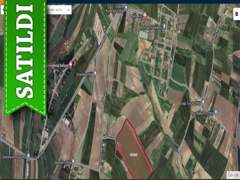 Silivri Akörende Satılık Arsa , 500 M2 Evlere Yakın Yolu Var