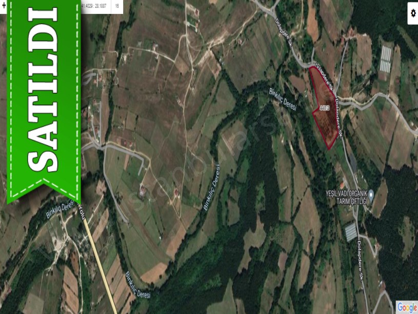 Çatalca Binkılıçta Satılık Arsa , 423 m2 Çaplı Etrafı Çevrili 