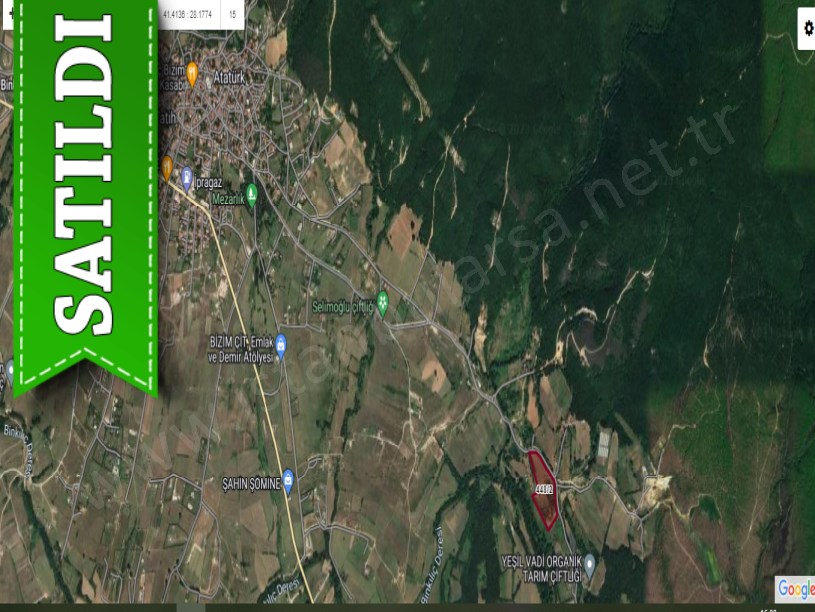 Çatalca Binkılıçta Satılık Arsa , 423 m2 Çaplı Etrafı Çevrili 