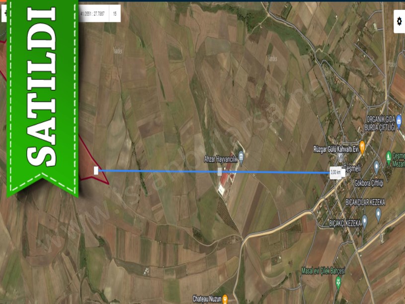 Tekirdağ Marmaraereğli Çeşmeli Mah Satılık Arsa , 665 m2 Yolu Var