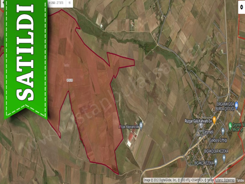 Tekirdağ Marmaraereğli Çeşmeli Mah Satılık Arsa , 2,100 M2 Yolu Var 