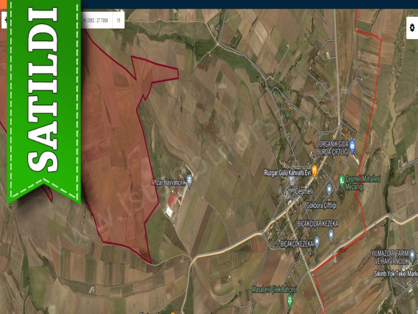 Tekirdağ Marmaraereğli Çeşmeli Mah Satılık Arsa , 2,100 M2 Yolu Var 