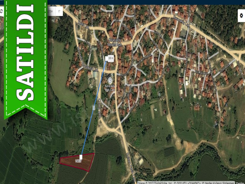 Çatalca Karacaköyde Satılık Arsa , 808 m2 Köy İçi Çevrili Yola Cephe 