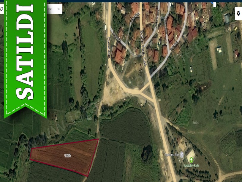 Çatalca Karacaköyde Satılık Arsa , 808 m2 Köy İçi Çevrili Yola Cephe 