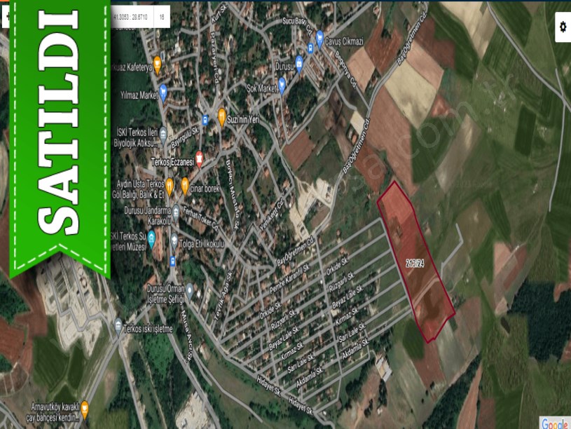 Arnavutköy Yeniköyde Satılık Arsa , 2,375 M2 Merkezde Evlerin Yakını 