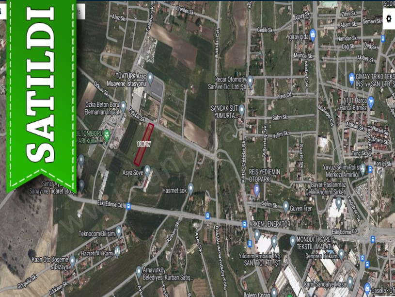 Arnavutköy Çilingirde Satılık Arsa ,  244 M2 Yola Cephe  Tüvtürk Karşısı 