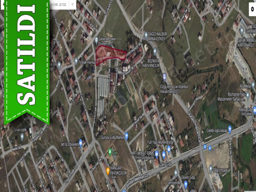 Arnavutköy İmrahorda Satılık Arsa , 175 m2 Hisseli İmarlı