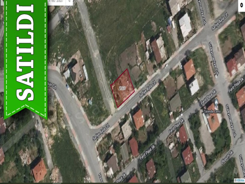 Arnavutköy Hadımköyde Satılık Arsa , 428 M2 Cadde Cephe Müstakil