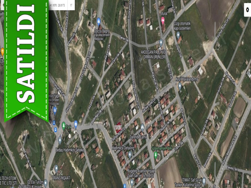 Arnavutköy Hadımköyde Satılık Arsa , 428 M2 Cadde Cephe Müstakil