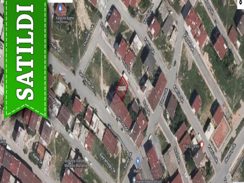 Arnavutköy Boğazköyde Satılık Arsa ,136 M2 4 Kat İmarlı Müstakil  
