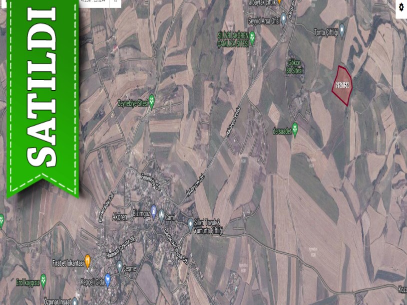 Çatalca Kabakçada Satılık Arsa , 500 m2 Yolu Var Hisseli Evlere Yakın
