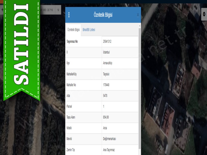 Arnavutköy Taşolukta Satılık Arsa , 854 M2 Cadde Cephe Müstakil İmarlı