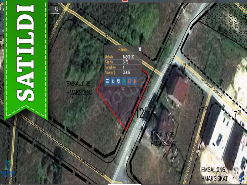 Arnavutköy Taşolukta Satılık Arsa , 854 M2 Cadde Cephe Müstakil İmarlı