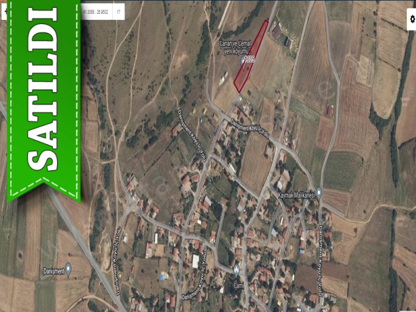 Tekirdağ Hayrabolu Danişmentte Satılık Arsa , 560 m2 Merkezde Hisseli