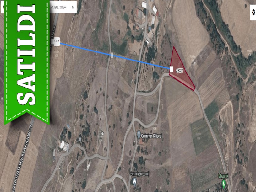 Silivri Değirmenköyde Satılık Arsa , 441 M2 Hisseli Yolu Var