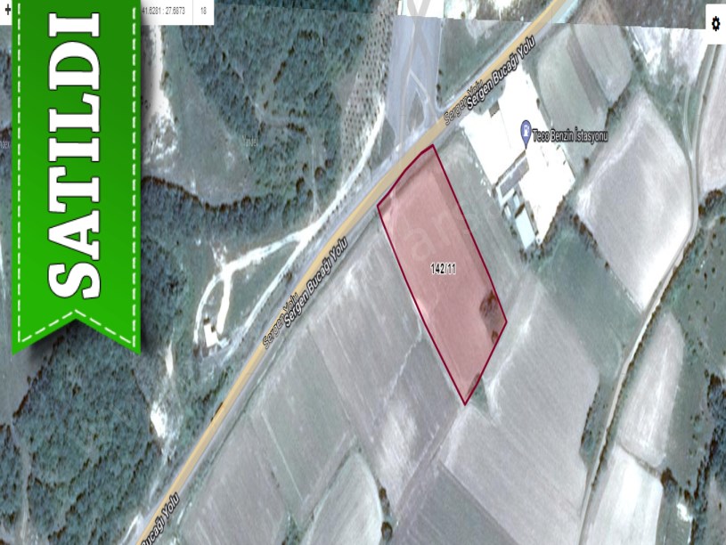 Kırklareli Vize Evrencikte Satılık Arsa , 327 m2 Çaplı Yola Cephe 