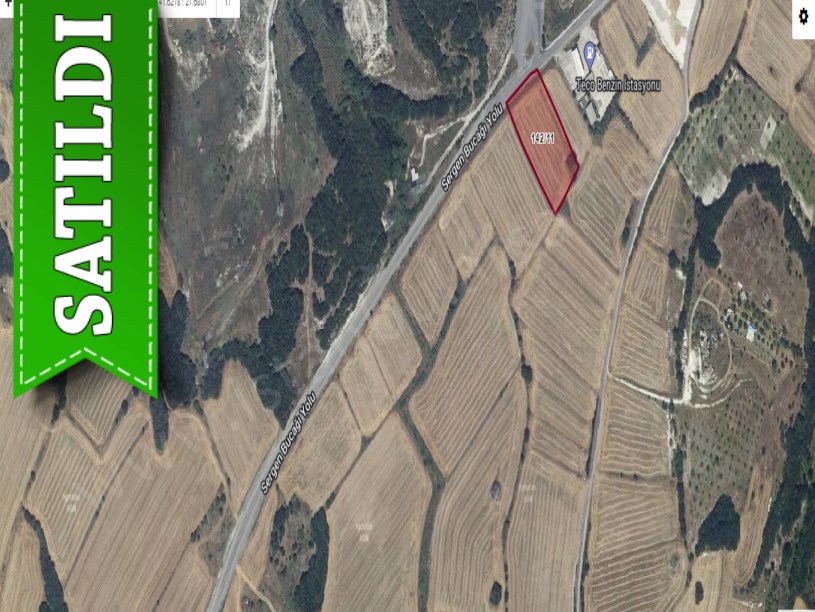 Kırklareli Vize Evrencikte Satılık Arsa , 327 m2 Çaplı Yola Cephe 