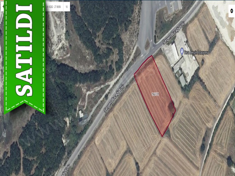 Kırklareli Vize Evrencikte Satılık Arsa , 327 m2 Çaplı Yola Cephe 