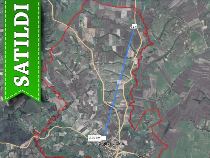 Kırklareli  Pehlivanköy Kuştepede Satılık Arsa , 332 m2 Çaplı Yola Cephe 