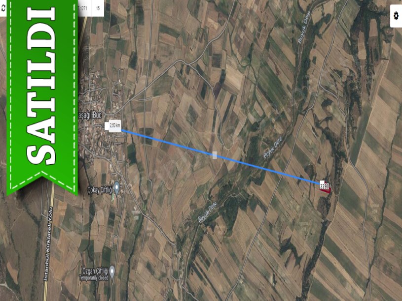 Kırklareli Babaeski Yeniköyde Satılık Tarla , 5,350 M2 Müstakil Yolu Var