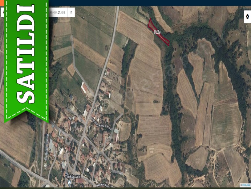 Kırklareli Babaeski Yeniköyde Satılık Tarla , 1,270 M2 Müstakil Merkeze Yakın 