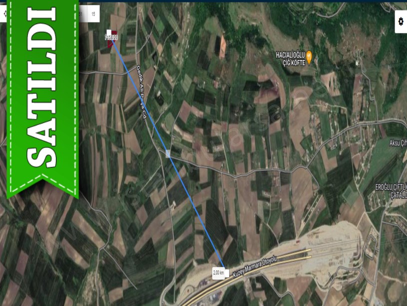 Silivri Kadıköyde Satılık Arsa , 551 m2 Hisseli Yolu Var