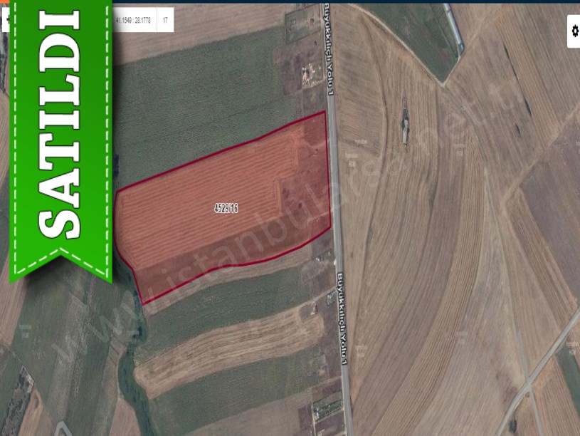 Silivri Büyükkılıçta Satılık Arsa , 500 m2 Asfalt Caddeye Cephe 