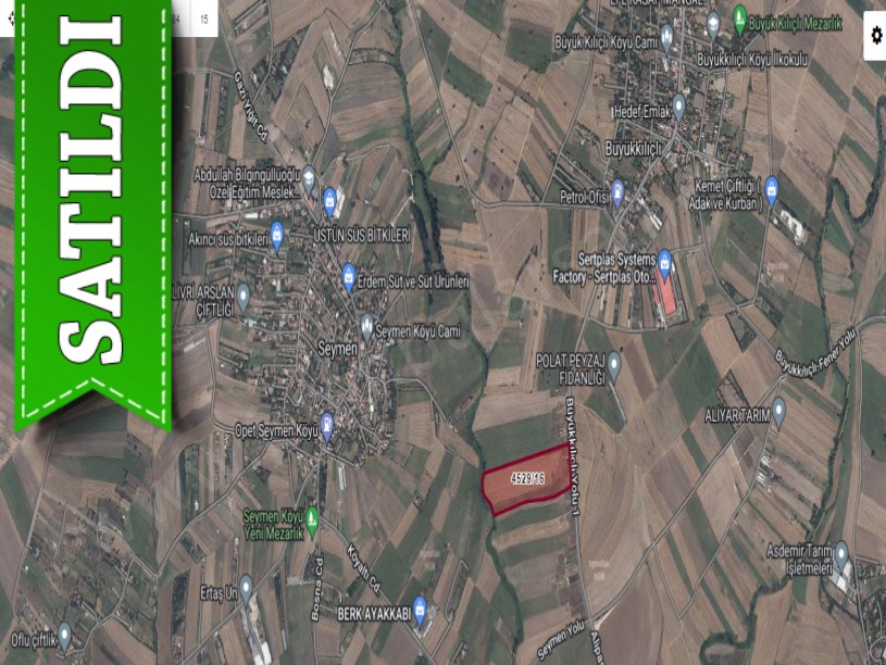 Silivri Büyükkılıçta Satılık Arsa , 500 m2 Asfalt Caddeye Cephe 