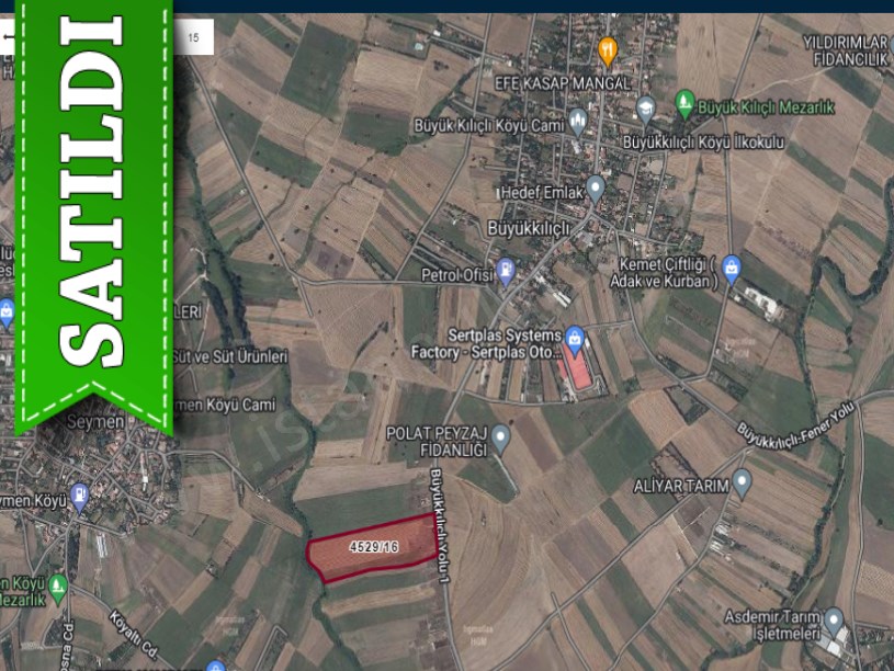 Silivri Büyükkılıçta Satılık Arsa , 500 m2 Asfalt Caddeye Cephe 