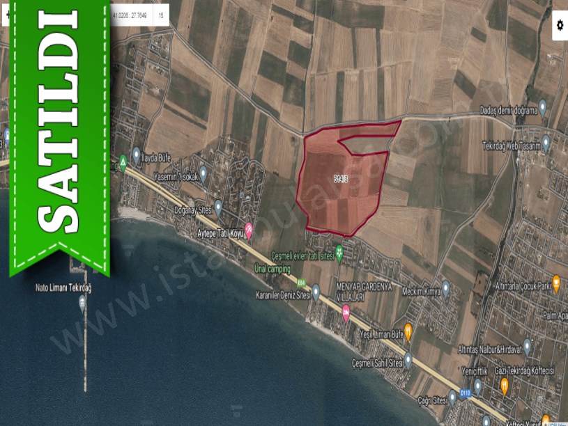 Tekirdağ Marmaraereğli Çeşmeli Mah Satılık Arsa , 514 M2 Evlerin Yakını