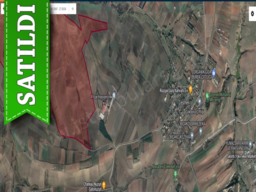 Tekirdağ Marmaraereğli Çeşmeli Mah Satılık Arsa , 1005  M2 Yolu Var
