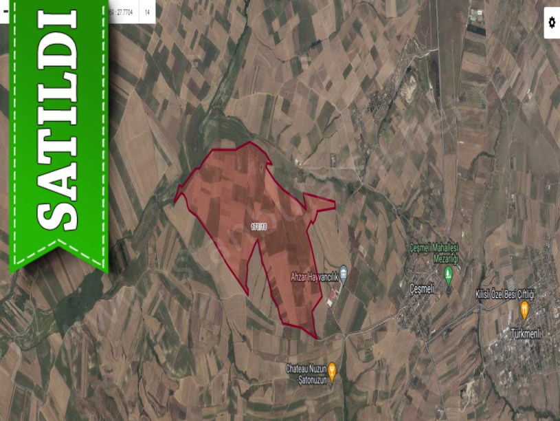 Tekirdağ Marmaraereğli Çeşmeli Mah Satılık Arsa , 1005  M2 Yolu Var