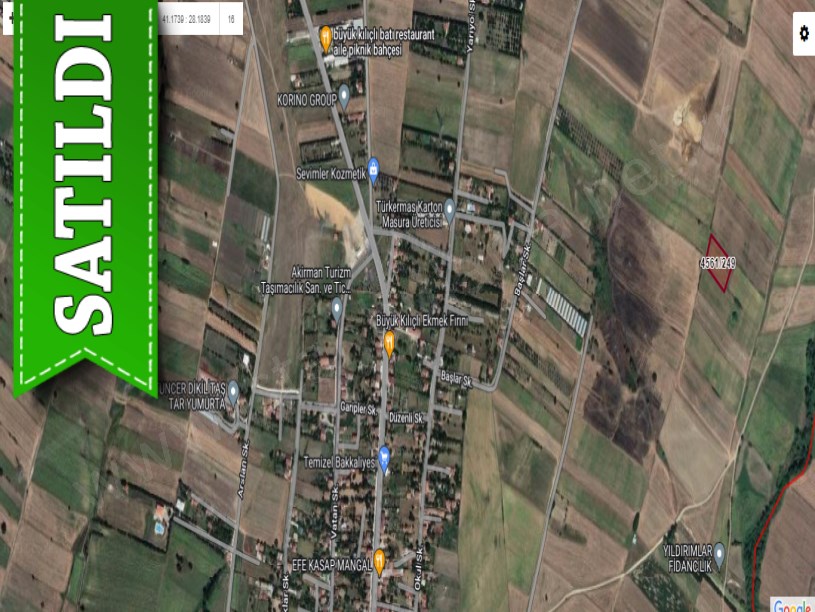 Silivri Büyükkılıçta Satılık Tarla , 3,900 m2 Müstakil Yerleşime Yakın