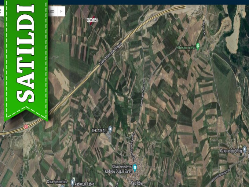 Silivri Kadıköyde Satılık Arsa ,  600  m2 Cadde Cephe Yolu Var