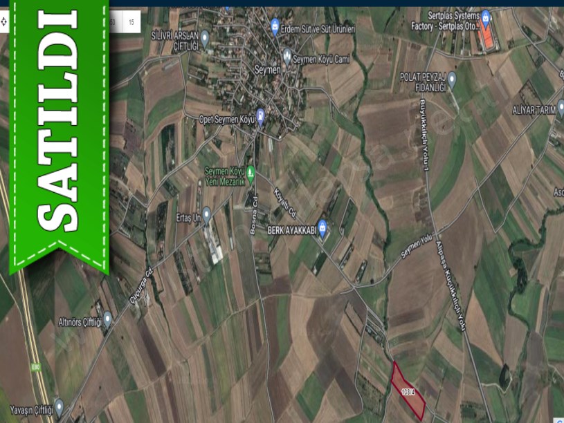 Silivri Seymende Satılık Arsa , 1,311 m2 Evlerin Yakını Yolu Var