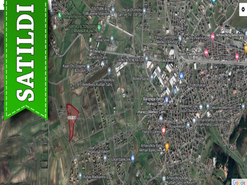 Arnavutköy Çilingirde Satılık Arsa ,  280 M2 Çaplı Yolu Var