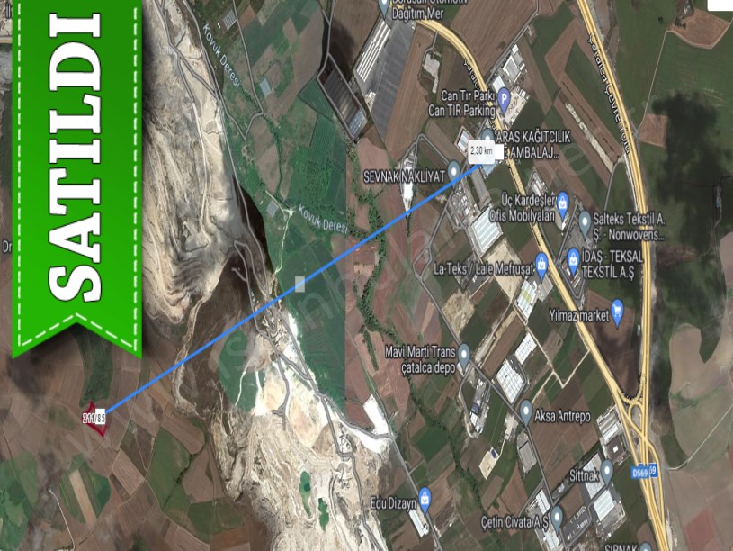 Çatalca Çakılda Satılık Arsa , 500 M2 Yolu Var  Hisseli 