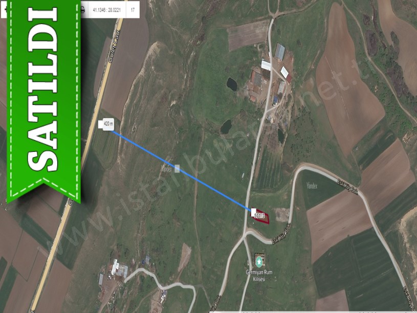 Silivri Değirmenköyde Satılık Arsa , 600 M2 Müstakil Yolu Var 
