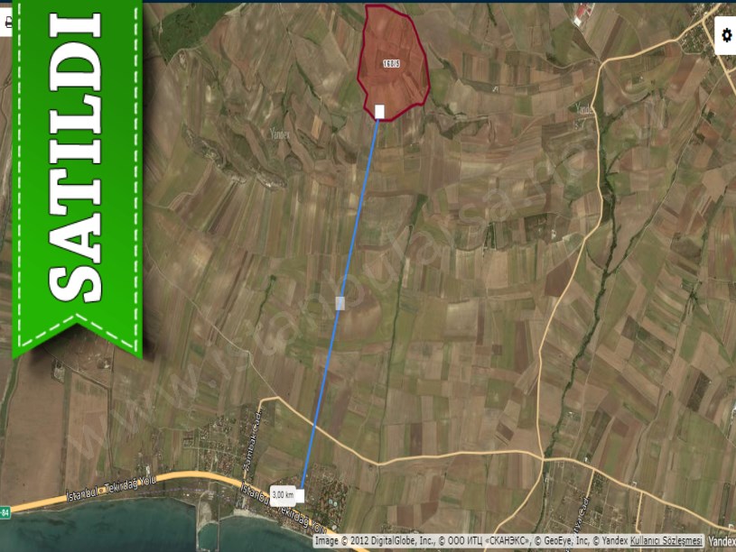 Tekirdağ Marmaraereğli Çeşmeli Mah Satılık Arsa , 398 M2 Yolu Var Hisseli