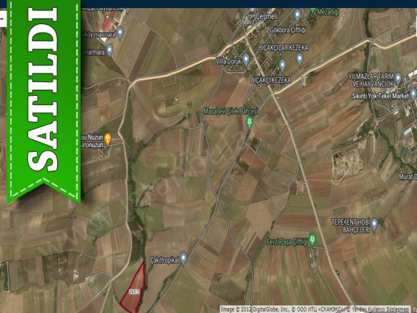 Tekirdağ Marmaraereğli Çeşmeli Mah Satılık Arsa , 214 M2 Hisseli  