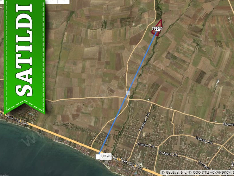 Tekirdağ Marmaraereğli Çeşmeli Mah Satılık Arsa , 214 M2 Hisseli  