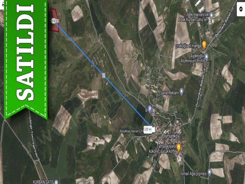 Arnavutköy Dursunköyde Satılık Arsa , 192 M2 Hisseli Yolu Var 