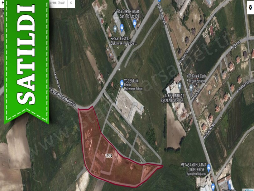 Arnavutköy Hacımaşlıda Satılık Arsa , 500 M2  Cadde Cephe  Hisseli
