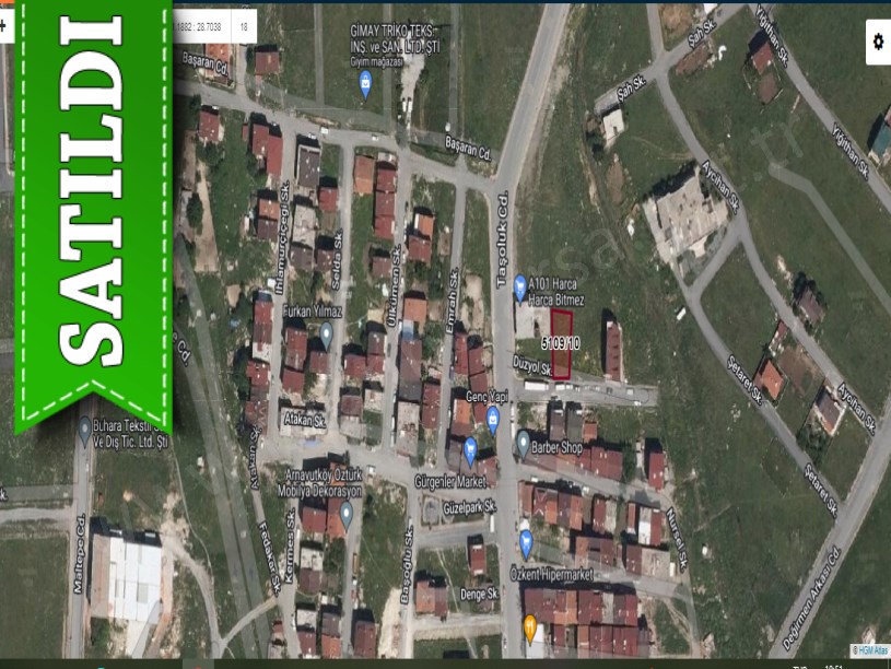 Arnavutköy Haraççıda Satılık Arsa ,  315 M2 Müstakil 3 Kat İmarlı