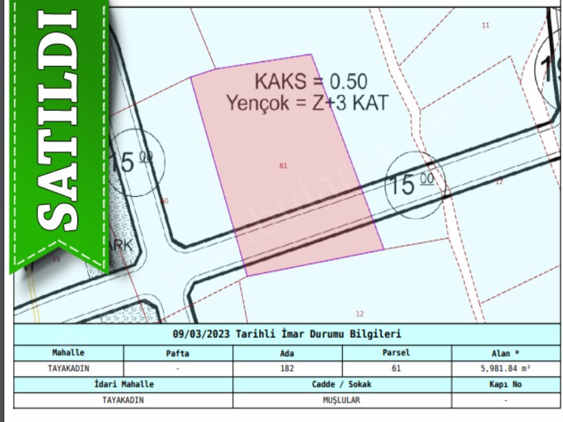 Arnavutköy Tayakadında Satılık Arsa , 610 m2 Yolu Var Evlere Yakın 