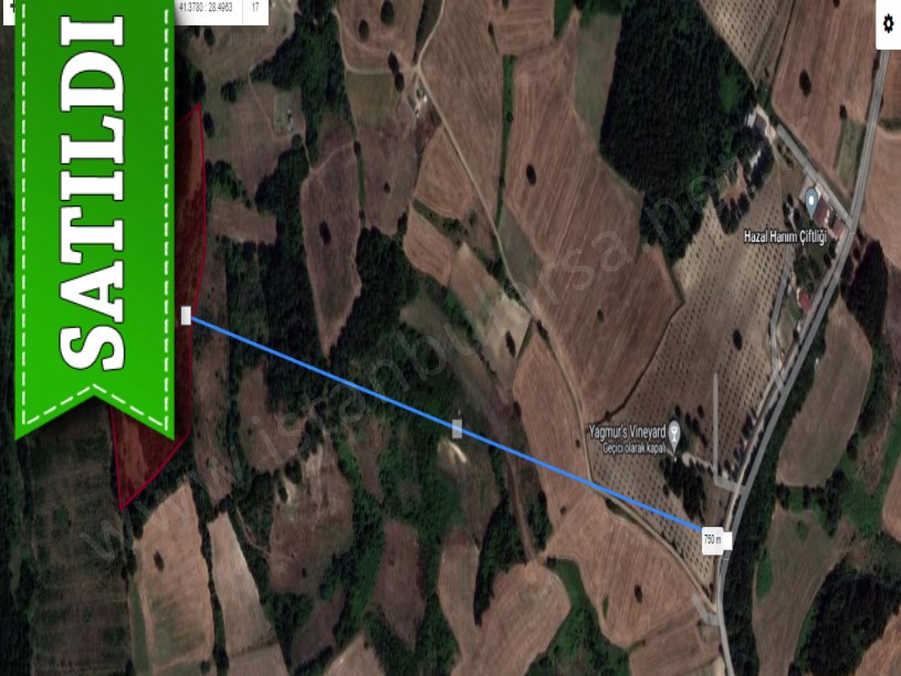 Çatalca Celepköyde Satılık Arsa , 235  m2 Hisseli Arsa 