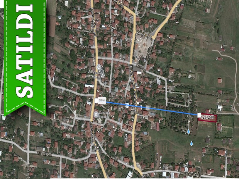 Çatalca Çanakçada Satılık Tarla , 1,182 m2 Köy İçi Tek Tapu 