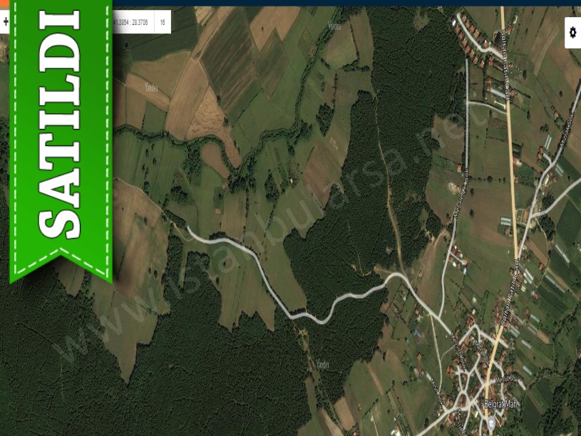 Çatalca Belgratta Satılık Arsa , 325 M2 Hisseli Yolu Var